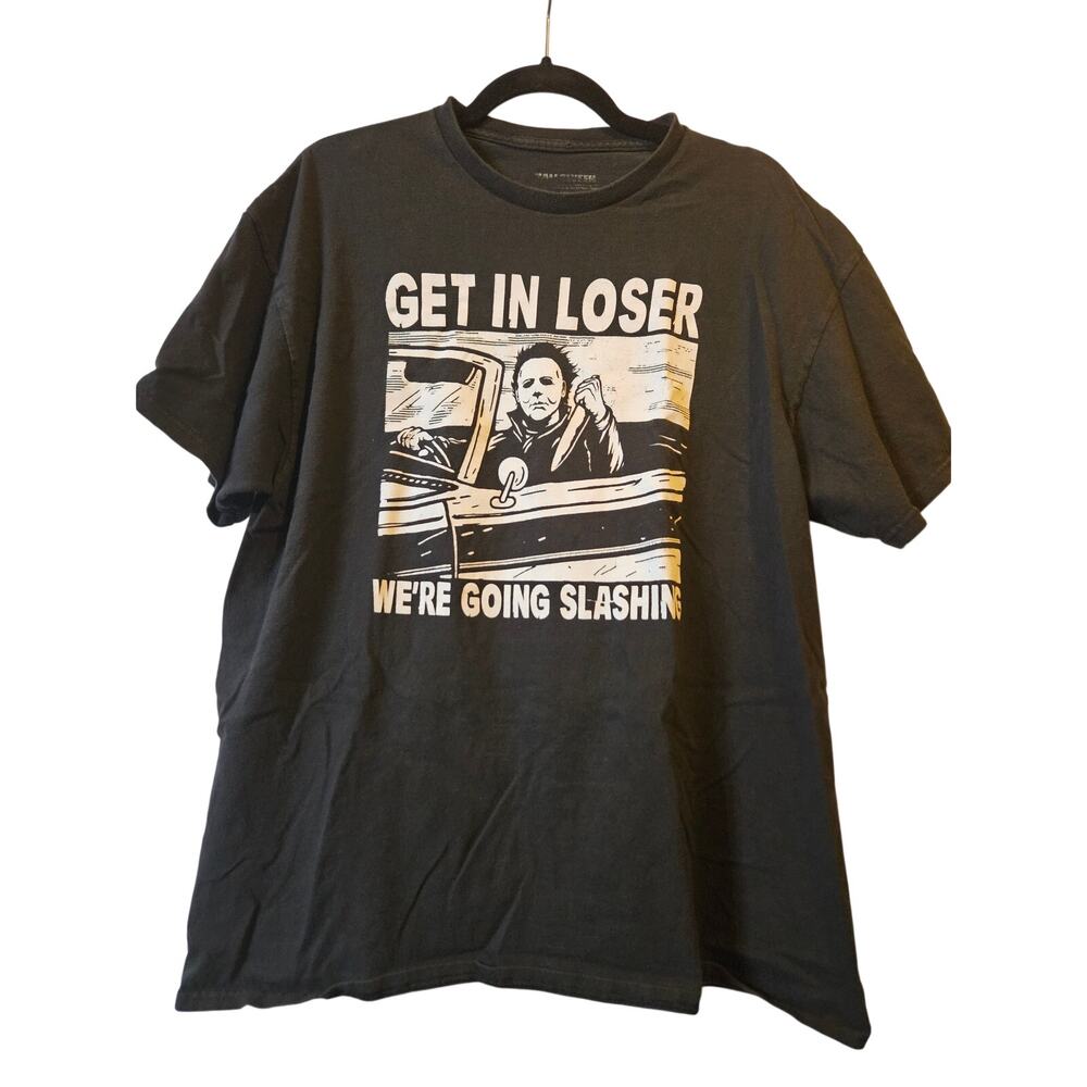 Michael Myers Get In Loser Shirt Mens XL Horror Graphic Tee Halloween